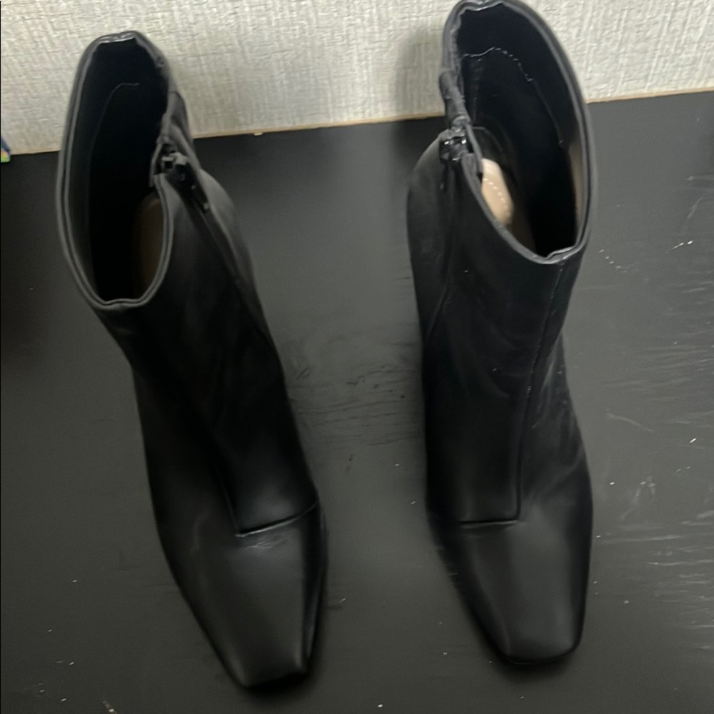 Macy's Elegant Black High Heel Ankle Boots